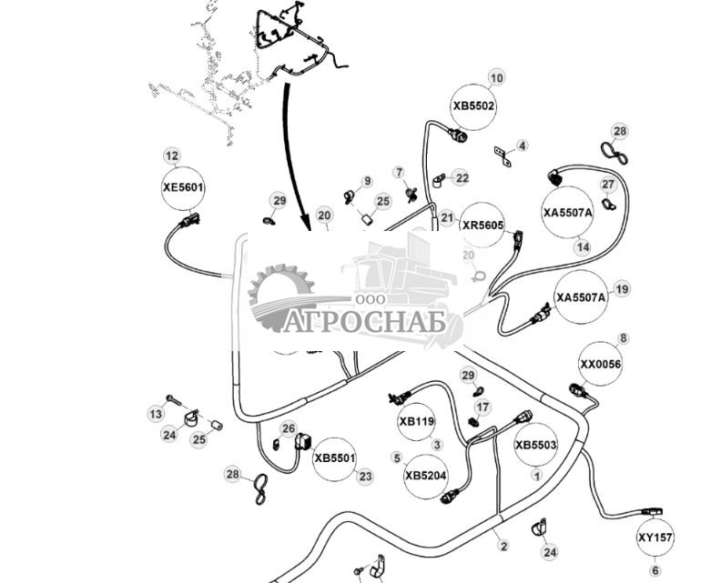 Engine Wiring Harness, 9.0 L, Final Tier 4 (3 of 3) - ST870064 1192.jpg